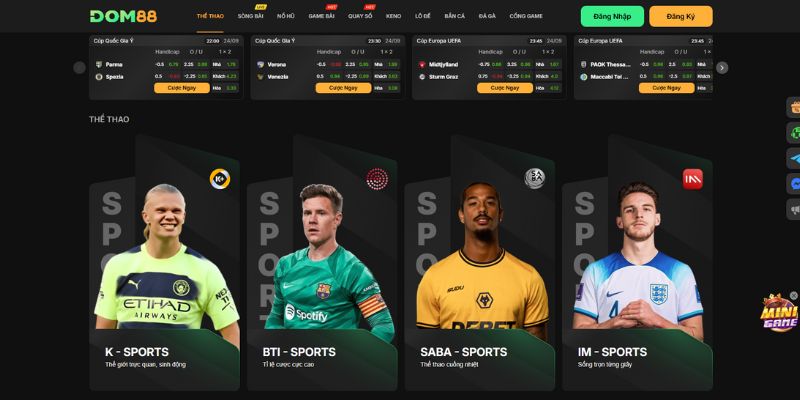 DOM88 - web cá cược bóng đá uy tín nhất hiện nay